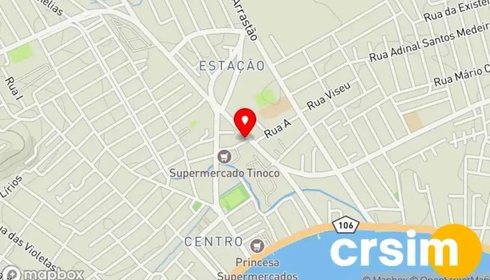 mapa de IGUABAMED Produtos Hospitalares e Ortopédicos Médico, Saúde e segurança ocupacional, Loja de sapatos ortopédicos em Iguaba Grande