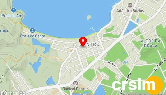 mapa de Infinity Búzios Loja de Roupa, Loja de acessórios de moda, Loja de moda feminina em Búzios