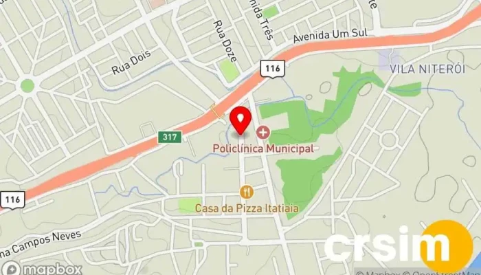 mapa de INFOCEL ITATIAIA Loja de celulares em Itatiaia