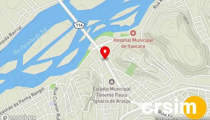 mapa de Itaocara Mundo Celular Loja de eletrônicos em Itaocara