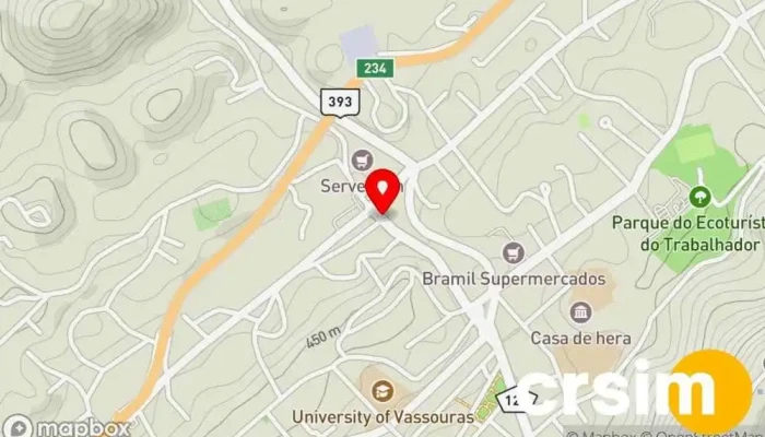 mapa de Jr Multimarcas Vassouras Loja de Roupa em - Centro