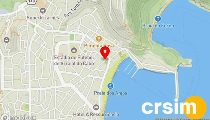 mapa de KNL Boutique Do Artesanato E Variedades Butique em Arraial do Cabo