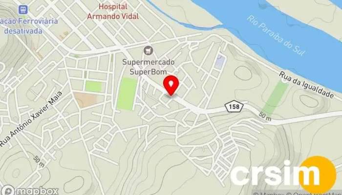 mapa de La casa home center Loja de materiais de construção em São Fidélis