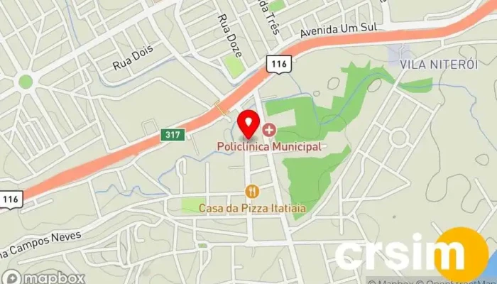 mapa de Lina Vitória Loja de Roupa em Itatiaia