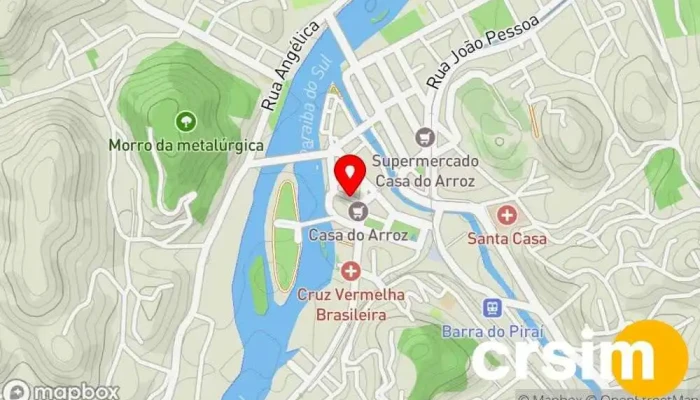 mapa de Loja Anfíbios Loja de Roupa em Barra do Piraí