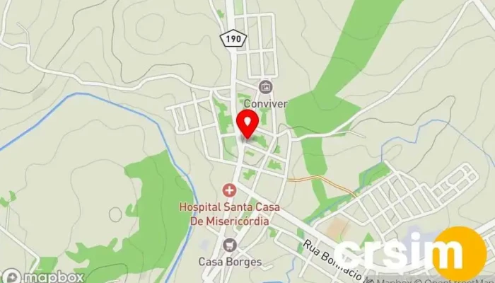 mapa de Loja Avenida fashion Loja de Roupa em Abadia dos Dourados - MG