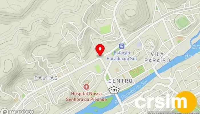 mapa de Loja Caramelo Kids Loja de moda infantil em Paraíba do Sul