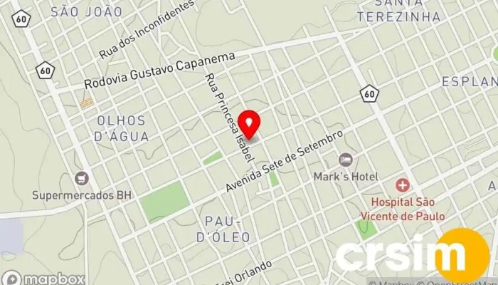 mapa de Loja da Rosarinha Loja de Brinquedos em - CENTRO