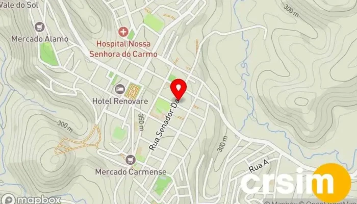 mapa de Loja de ração Casa do Fazendeiro Loja de ração em Carmo