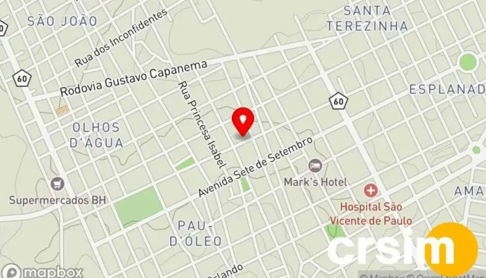 mapa de Loja de Roupas Rede Aqui é 10 - Abaete MG Loja de Roupa em - CENTRO