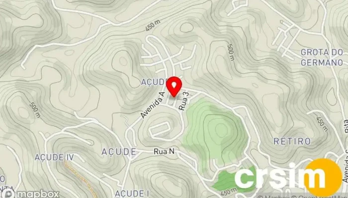 mapa de Loja DES Loja de Roupa em - Açude II
