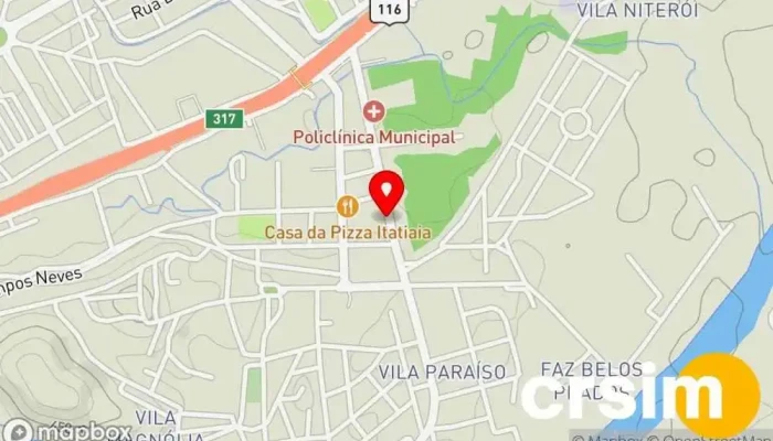 mapa de Loja do Haga Loja de materiais de construção em Itatiaia