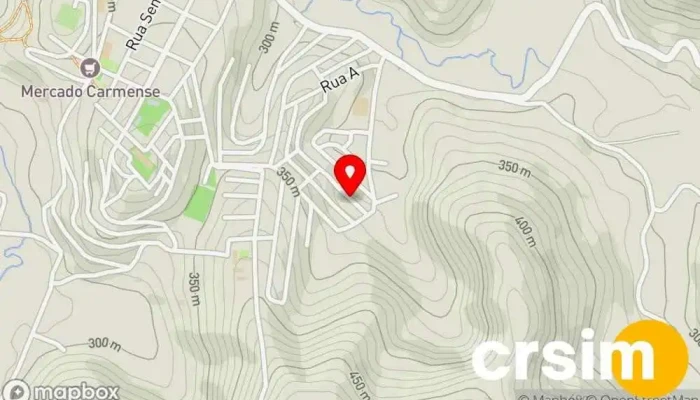 mapa de Loja Famile Estamparia e Personalizados Loja de camisetas personalizadas, Gráfica de etiquetas personalizadas em Carmo