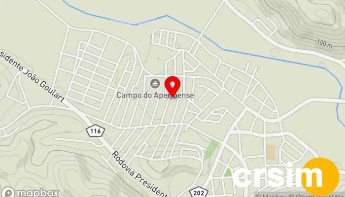 mapa de Loja Intimus Loja especializada em roupas íntimas em Aperibé