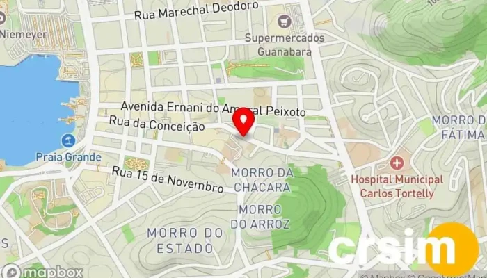 mapa de Loja Israel Loja de artigos religiosos em Niterói