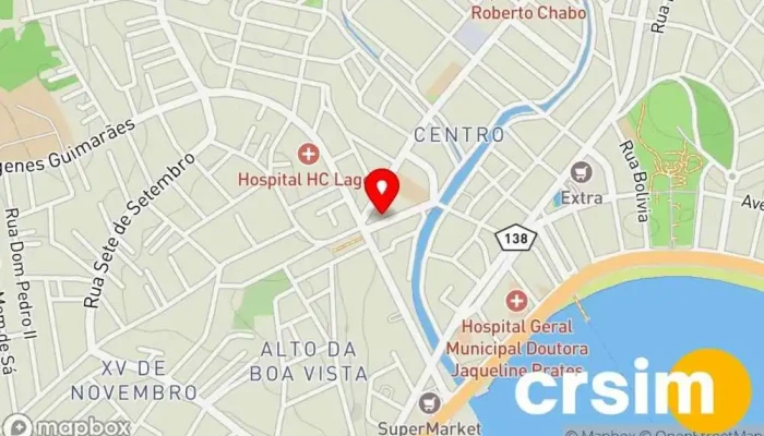 mapa de Loja Jardim Loja de Roupa em Araruama