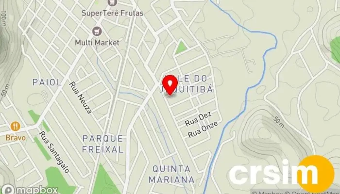 mapa de Loja Maçonica Dedo de Deus Escola em Guapimirim