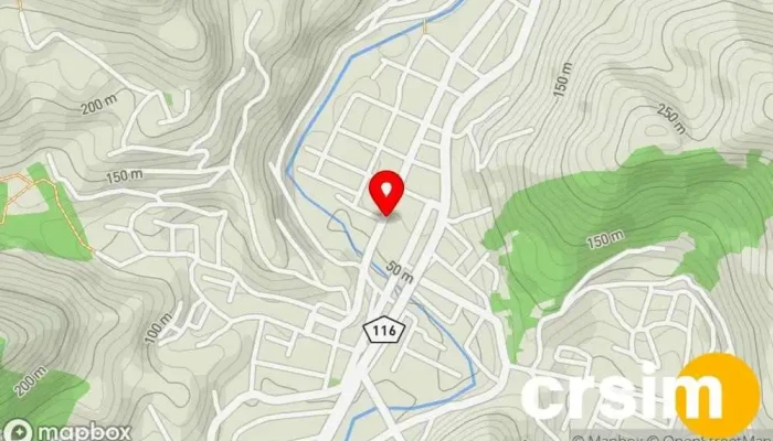 mapa de Loja Maçônica Esperança e Caridade Templo, Centro maçônico em Cachoeiras de Macacu
