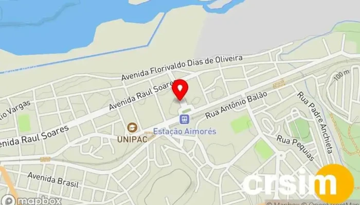 mapa de Loja Maçônica Floriano Peixoto Associação / organização em - Centro