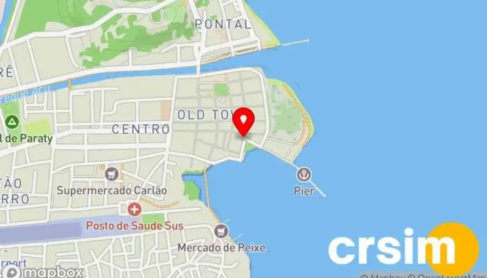 mapa de Loja Maré Mansa Loja em Paraty