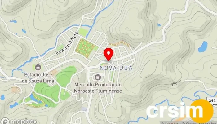 mapa de Loja Mega Brás Loja de Roupa em São José de Ubá
