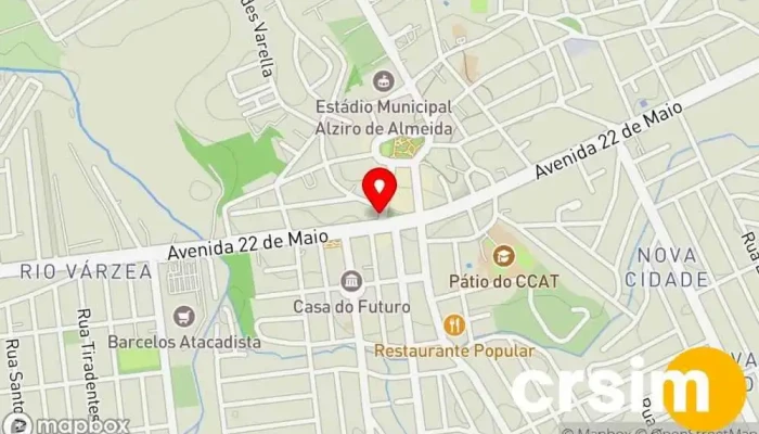mapa de Loja Nação Rubro-Negra Loja de artigos esportivos, Loja em Itaboraí
