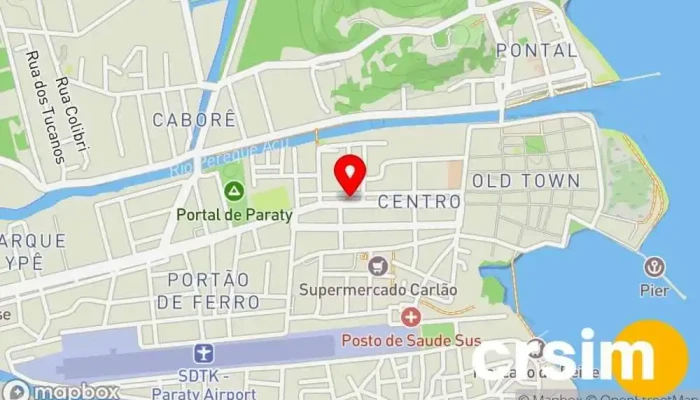 mapa de Loja Nação Rubro Negra (Oficial Flamengo) Loja de Roupa em Paraty