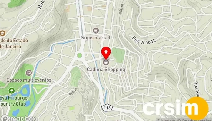 mapa de Loja Nexo Loja de Roupa em Nova Friburgo
