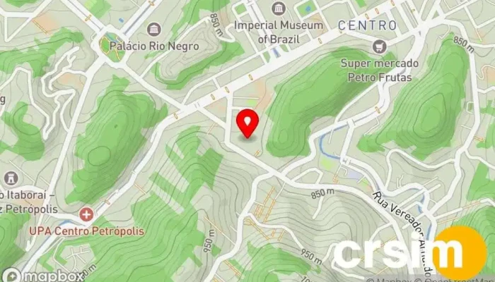 mapa de Loja Noturno Loja de Roupa em Petrópolis