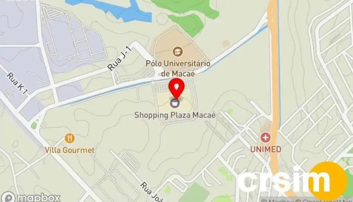 mapa de Loja Oficial do Flamengo em Macaé - Nação Rubro Negra Macaé Loja de Roupa, Loja de artigos esportivos em Macaé