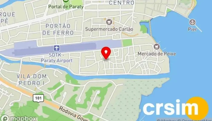 mapa de Loja Play Games Loja de eletrônicos em Paraty