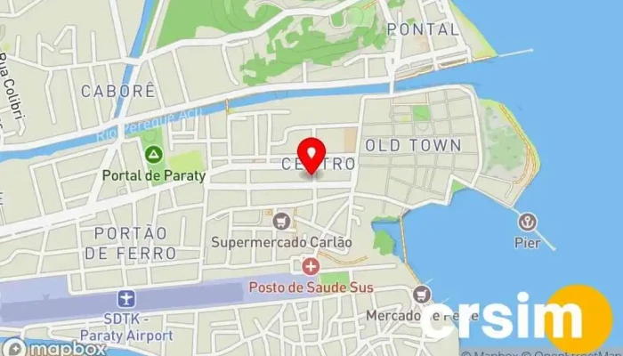 mapa de loja popular Loja de Roupa em Paraty