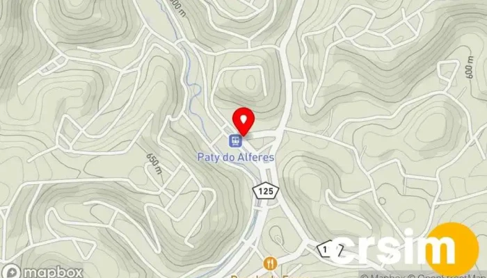 mapa de Loja Sapataria Leão Loja de calçado em Paty do Alferes