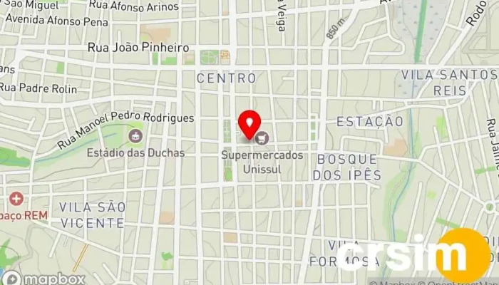 mapa de Loja Vanira Prado Loja de Roupa em - Centro