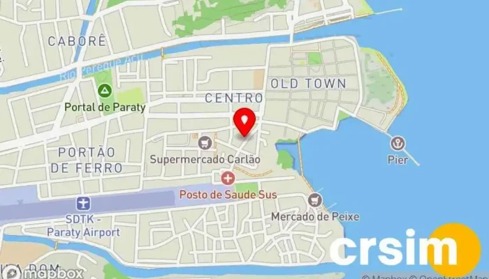 mapa de Loja Veste & Reveste Loja de Roupa em Paraty