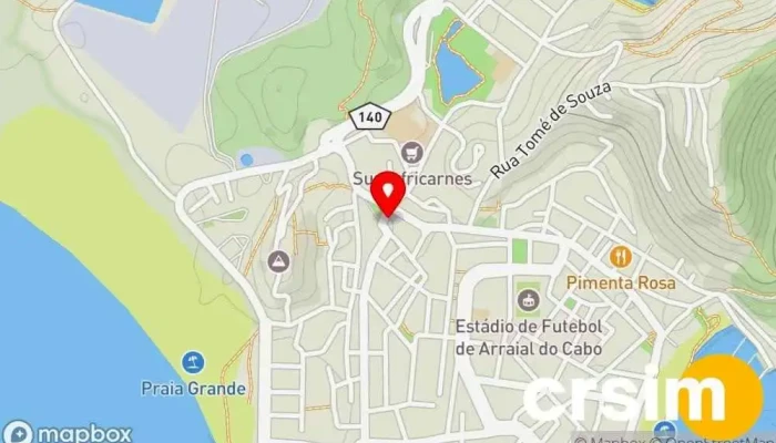 mapa de Loja Vivo Loja de celulares em Arraial do Cabo