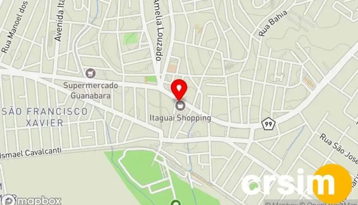 mapa de Loja Vivo Loja de celulares em Itaguaí
