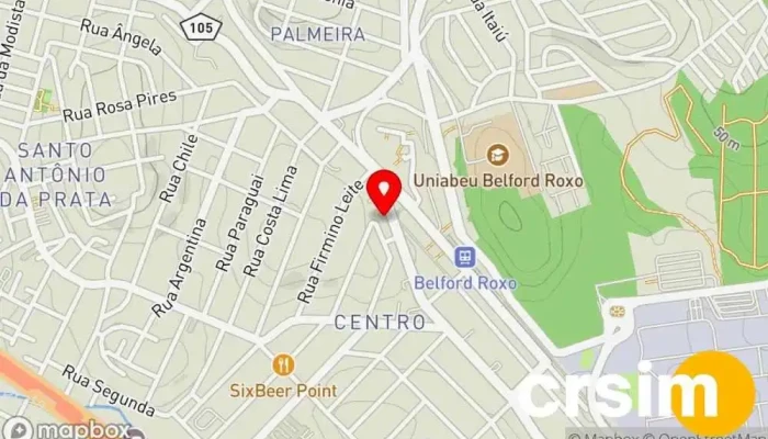 mapa de Lojas CEM F116 Loja de eletrodomésticos, Loja de variedades em Belford Roxo