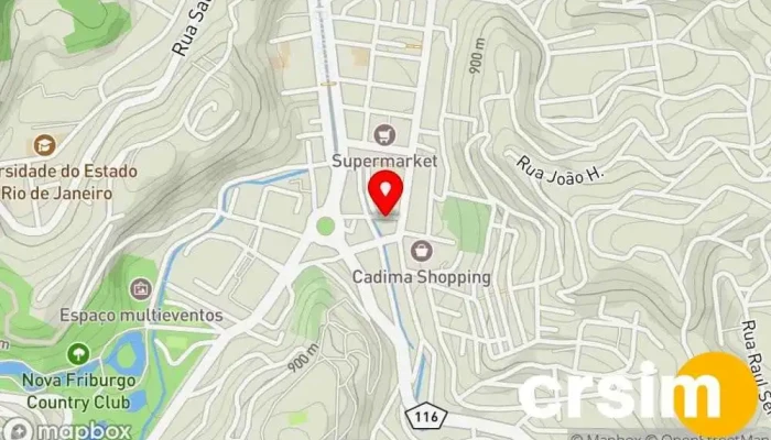 mapa de Lojas Marisa Loja de Roupa, Loja de acessórios de moda, Loja de calçado, Loja de moda feminina em Nova Friburgo