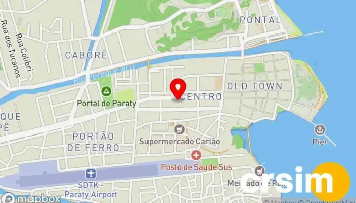 mapa de Lojas Michele Loja de Roupa em Paraty