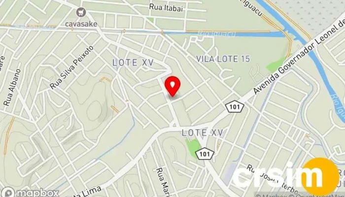 mapa de Lojas Nalin Loja de Roupa em Belford Roxo