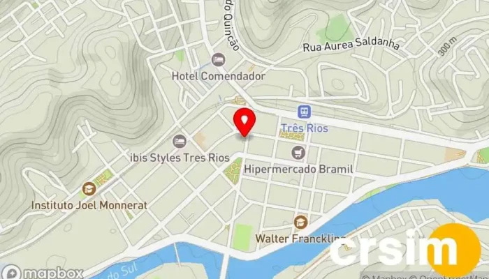 mapa de Lojas Nalin Três Rios Loja de Roupa em - Três Rios