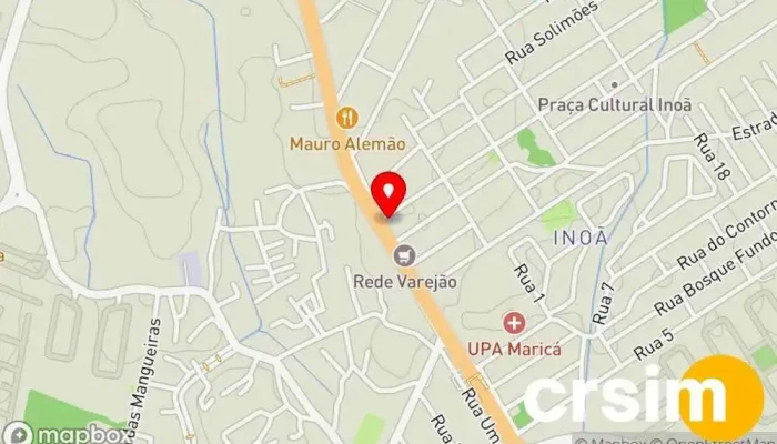 mapa de Lojas Primore- antiga Lojas Inoã Loja de móveis, Loja de colchões em Maricá