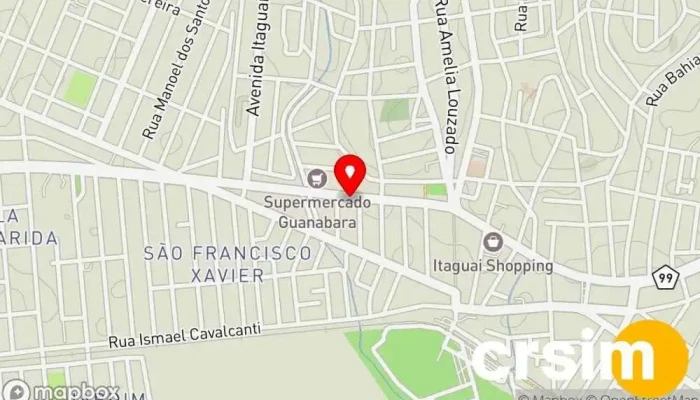 mapa de Loolie Sex Shop Sex Shop, Loja de lingerie em Itaguaí