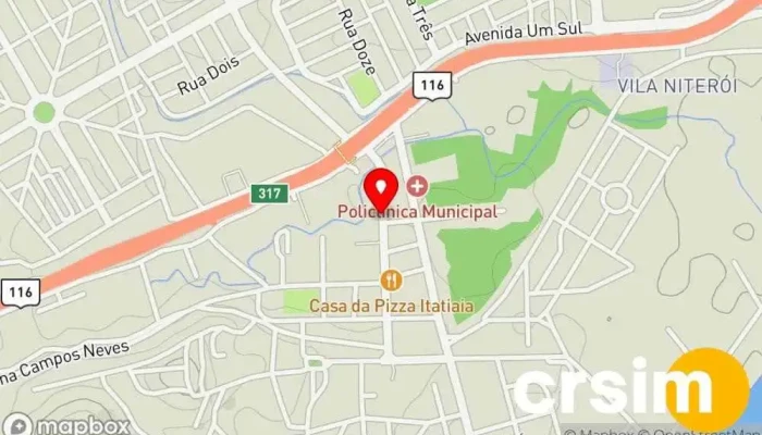 mapa de MAGAZINE BRASIL ITATIAIA Loja de móveis em Itatiaia