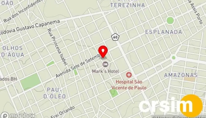 mapa de Magazine Luiza Loja de departamento em - CENTRO