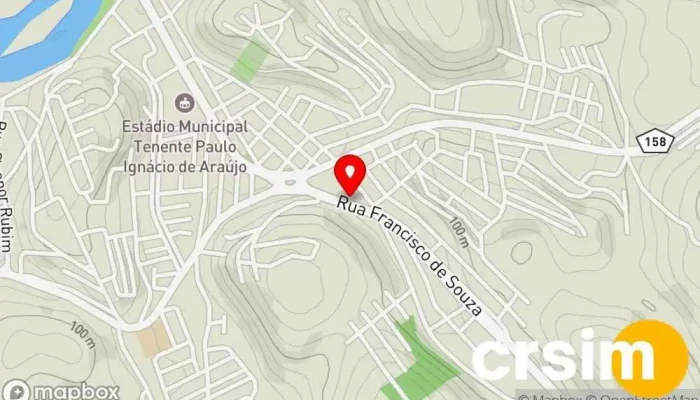 mapa de Majufer Casa dos Parafusos Loja de ferramentas em Itaocara