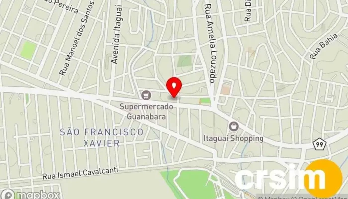 mapa de Malhas Mil Loja de Roupa em Itaguaí