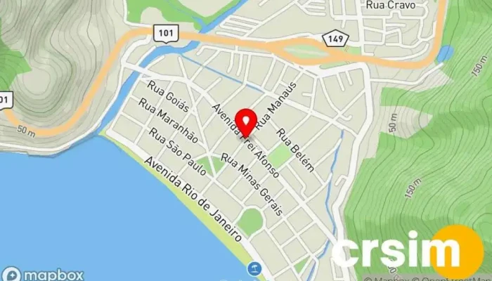 mapa de Mangaratiba  em Mangaratiba