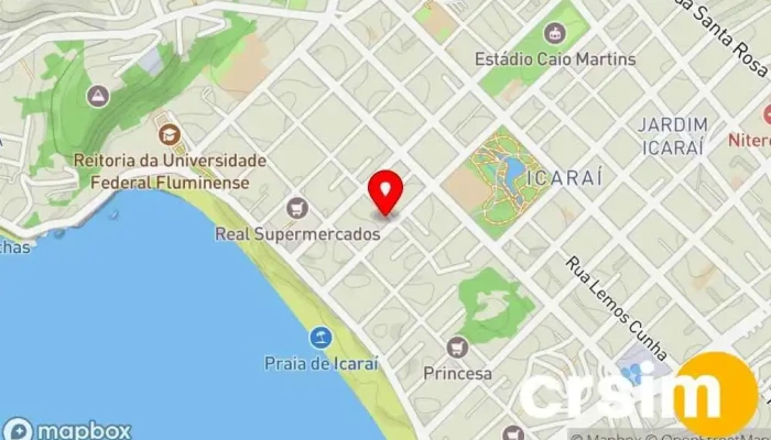 mapa de Maria Mariah Loja de moda feminina em Niterói